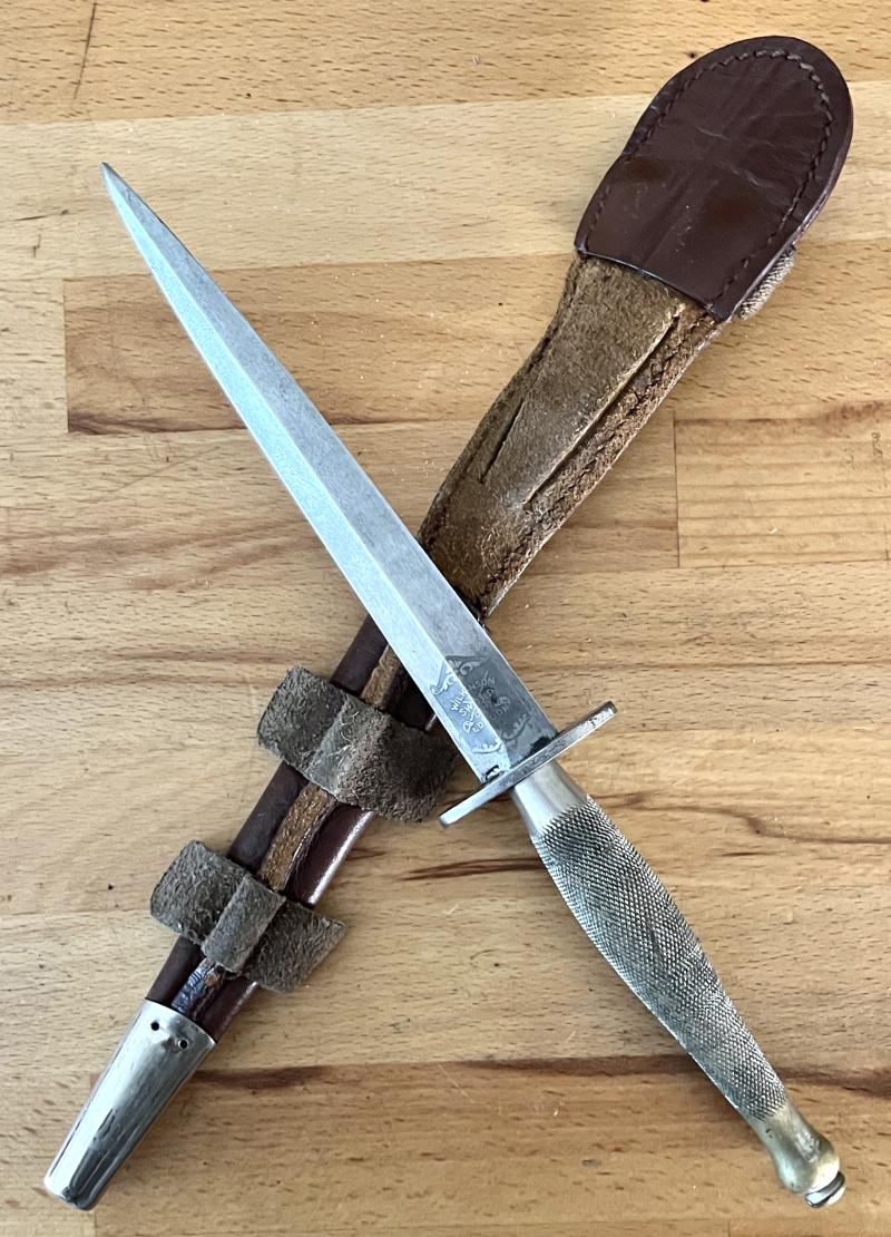 BRITISH 2ND ( OFFICERS ) PATTERN FAIRBAIRN SYKES COMMANDO DAGGER