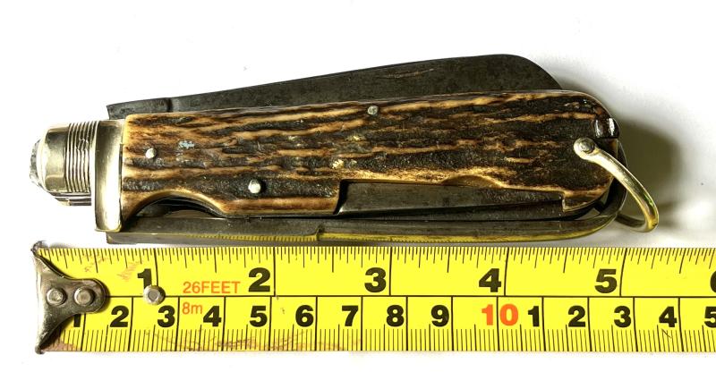 BOER WAR - LARGE SIZE - MOUNTED OFFICERS HORSEMANS KNIFE - W. MORTON & SONS - SHEFFIELD