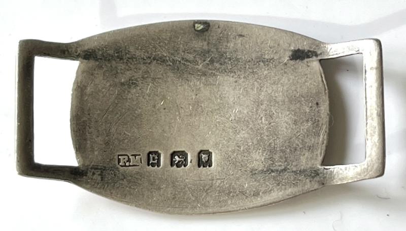 WW1 1918 LONDON SILVER H/M - R.A. - IDENTITY WRIST BAND