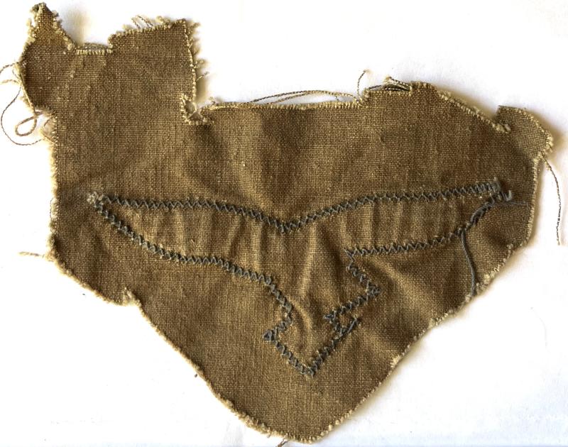 WW2 GERMAN FALLSCHIRMJAGER BREAST EAGLE CAMO SMOCK CUT OFF